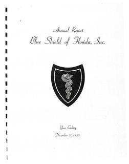 Blue Shield of Florida Annual Report 1953