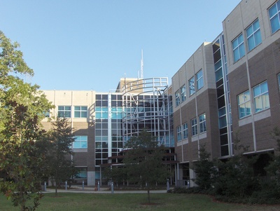 outside of science building