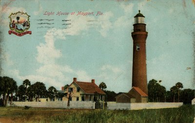 Postcard: Light House, Mayport, Fla