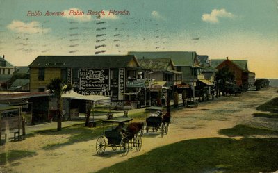 Postcard: Pablo avenue, Pablo Beach, Florida