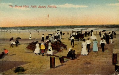 Postcard: The Board Walk, Pablo Beach, Florida