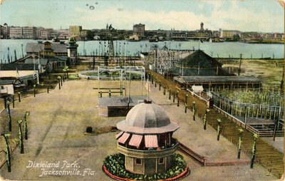 Postcard: Dixieland Park, Jacksonville, Florida