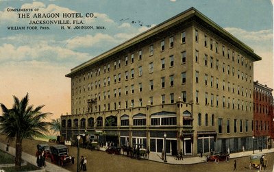 Postcard: The Aragon Hotel co., Jacksonville, Fla