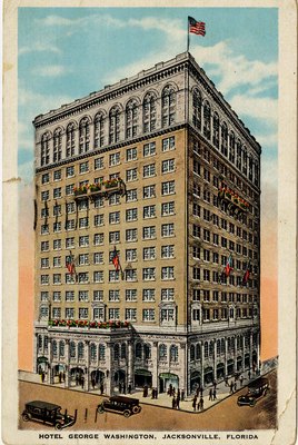 Postcard: Hotel George Washington, Jacksonville, Florida