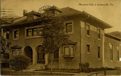 Postcard: Women's club of Jacksonville, Florida