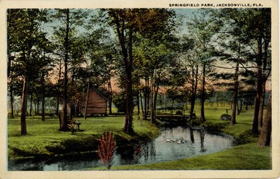 Postcard: Springfield Park, Jacksonville, Fla