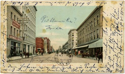 Postcard: Bay Street Looking East., Jacksonville, Florida; 1900's