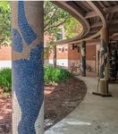 Four Matisse Swimmer Series Cutout Mosaic Columns