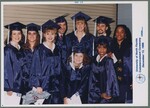 Group pf Nine UNF Graduates in Regalia by Bob Knight PhotoMarketing Inc.