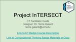 Project InTERSECT CT Badge Facilitator’s Guide by Terrie M. Galanti