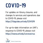 Library Covid Announcement by Thomas G. Carpenter Library