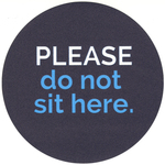 "Please Do Not Sit Here" Sticker by University of North Florida