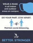 Standing Sign: Social Distancing by University of North Florida