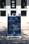Sign for UNF SHS COVID Vaccine Clinic by Jennifer Grissom and University of North Florida Marketing and Publications