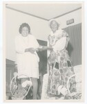 Miss Erma Brookings and Mrs A. Johnson, Mrs. Johnson's 100th Birthday Celebration