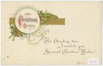 A Christmas Greeting Postcard, Annie Gray-Clara White, December 20, 1912