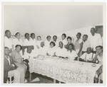 Eartha M.M. White at Patient's Birthday Party, Mercy Hospital
