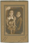 Two Children on Bench by Weems Photo Studio