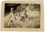 Three Unidentified Children Outside