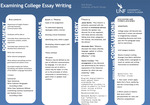 Examining College Essay Writing by Nick Brown