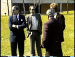Groundbreaking Mathews Computer Center, March 14, 1987