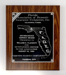 Florida Association of Domestic Insurance Companies Service Award Plaque