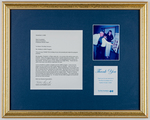 Plaque: A letter from Valerie and Elizabeth Lynch to Blue Foundation for a Healthy Florida by Valerie Lynch and Elizabeth Lynch