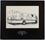 A Drawing of a Mamography Unit Vehicle by Blue Cross and Blue Shield of Florida, Inc.