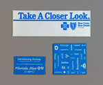 “Take A Closer Look” Blue Cross Blue Shield of Florida sticker (2), undated by Blue Cross and Blue Shield of Florida, Inc.