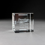 Prestige Health Choice cube paperweight by Blue Cross and Blue Shield of Florida, Inc.