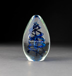 Blue/Clear GuideWell paperweight, undated by Blue Cross and Blue Shield of Florida, Inc.