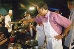 Charles S. Joseph cooking at "interactive dinner" by Blue Cross and Blue Shield of Florida, Inc.