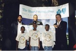 MaliVai Washington Kids Foundation check presentation by Blue Cross and Blue Shield of Florida, Inc.