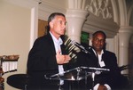 Bob Lufrano and Cyrus Jollivette speaking