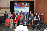 Group photo of first meeting of "Embrace a Healthy Florida" grantees by Blue Cross and Blue Shield of Florida, Inc.