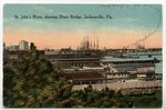 St. John's River, showing Draw Bridge, Jacksonville, Fla. 1900-1930