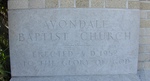 Avondale Baptist Church Cornerstone
