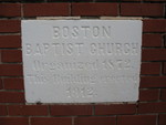 Boston Baptist Church Cornerstone Boston GA by George Lansing Taylor Jr.