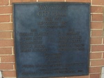 Waycross City Hall Plaque 1, GA by George Lansing Taylor Jr.