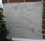 First Baptist Church Cornerstone Pelham, GA by George Lansing Taylor Jr.