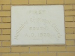 First Methodist Episcopal Church Cornerstone Madison, FL by George Lansing Taylor Jr.
