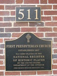 First Presbyterian Church Plaque Ocala, FL by George Lansing Taylor Jr.