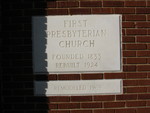 First Presbyterian Church Cornerstone Quincy, FL by George Lansing Taylor Jr.