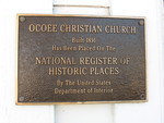 Ocoee Christian Church (Disciples of Christ) Historical Marker Ocoee, FL by George Lansing Taylor Jr.