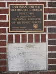 Quitman United Methodist Church Cornerstone and Plaque Quitman, GA