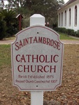 St. Ambrose Catholic Church Sign Elkton, FL