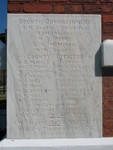 Former Baker County Courthouse Cornerstone 1, Newton, GA