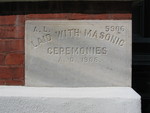 Former Baker County Courthouse Cornerstone 2, Newton, GA by George Lansing Taylor Jr.