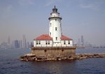 Chicago Harbor Lighthouse, Chicago, IL by George Lansing Taylor Jr.