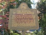 The Burning of Greensborough Marker, Greensboro, GA by George Lansing Taylor Jr.